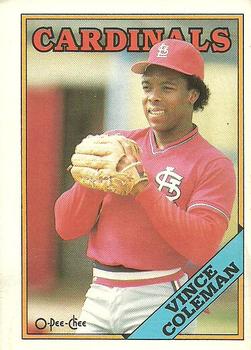 1988 O-Pee-Chee Baseball Cards 260     Vince Coleman